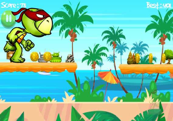 Emulate Android APK Run Turtle Hopper Ninja