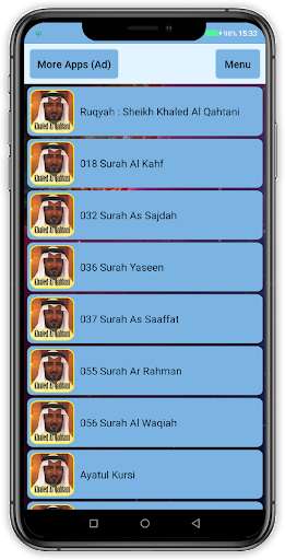 Run android online APK Ruqyah Mp3 Offline : Sheikh Khaled Al Qahtani from MyAndroid or emulate Ruqyah Mp3 Offline : Sheikh Khaled Al Qahtani using MyAndroid
