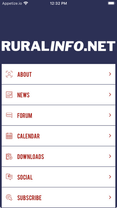 Emulate iPhone app RURALINFO.NET using MyAndroid Emulate iPhone app RURALINFO.NET using MyAndroid