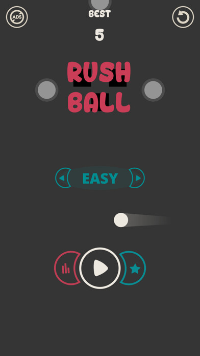 Emulate iPhone app Rush Ball - Color Circle Rider using MyAndroid