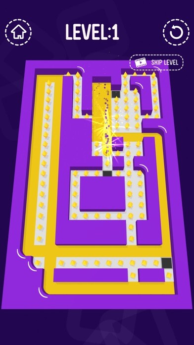 Emulate iPhone app Rush Ball-Dash To Paint Ground using MyAndroid