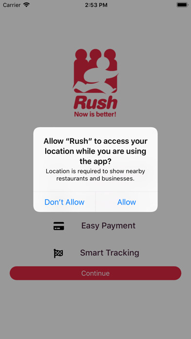 Emulate iPhone app Rush - Fast Ordering using MyAndroid Emulate iPhone app Rush - Fast Ordering using MyAndroid