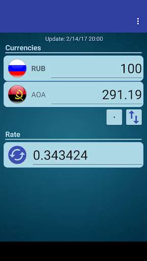 Run android online APK Russian Ruble x Angolan Kwanza from MyAndroid or emulate Russian Ruble x Angolan Kwanza using MyAndroid