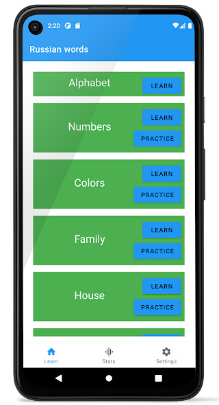 Run android online APK Russian words from MyAndroid or emulate Russian words using MyAndroid
