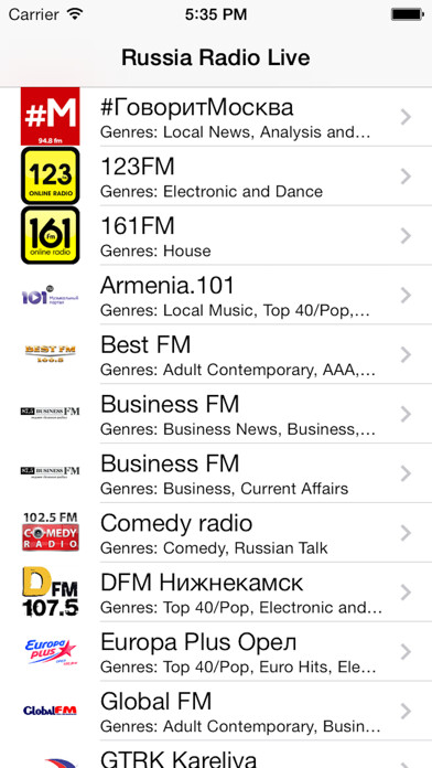 Emulate iPhone app Russia Radio Live Player (Russian / ?????? ?????) using MyAndroid Emulate iPhone app Russia Radio Live Player (Russian / ?????? ?????) using MyAndroid