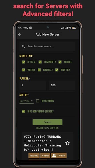 Run android online APK Rust Companion from MyAndroid or emulate Rust Companion using MyAndroid