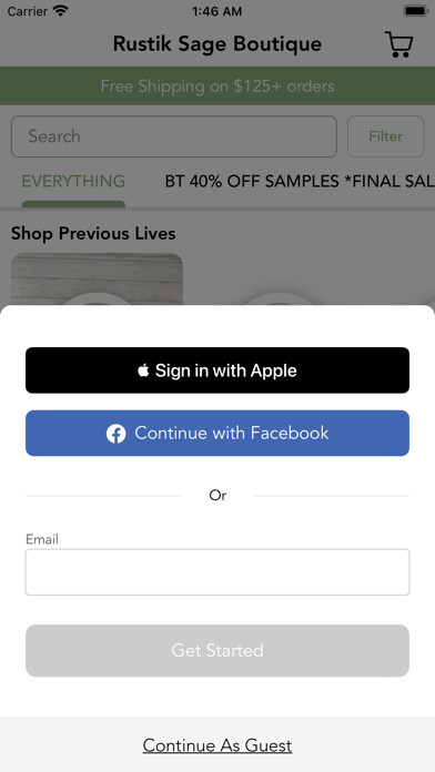 Emulate iPhone app Rustik Sage Boutique using MyAndroid Emulate iPhone app Rustik Sage Boutique using MyAndroid