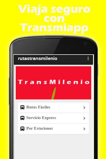 Run android online APK Rutas para transmilenio bogota from MyAndroid or emulate Rutas para transmilenio bogota using MyAndroid