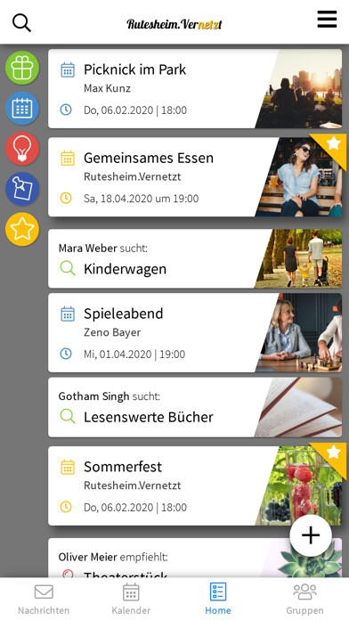 Emulate iPhone app Rutesheim.Vernetzt using MyAndroid