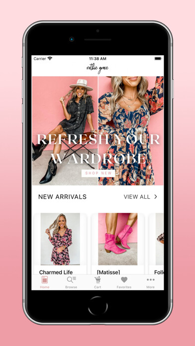 Emulate iPhone app Ruthie Grace Boutique using MyAndroid