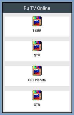 Emulate Android APK Ru TV Online