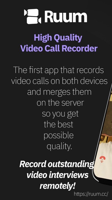 Emulate iPhone app Ruum: 4K Video Call Recorder using MyAndroid