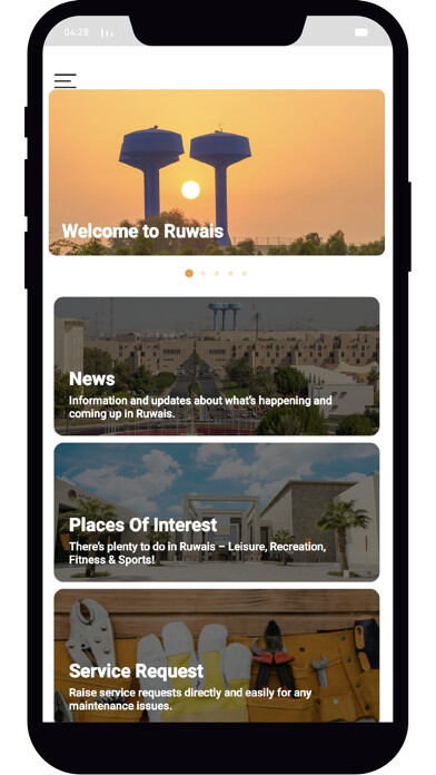Emulate iPhone app Ruwais City using MyAndroid