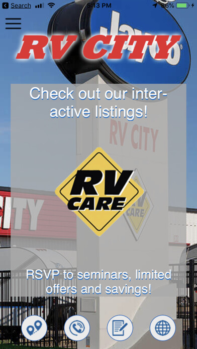 Emulate iPhone app RV City using MyAndroid