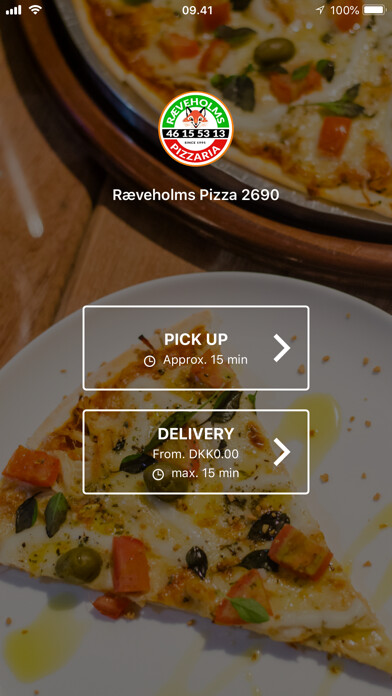 Emulate iPhone app Ræveholms Pizza 2690 using MyAndroid Emulate iPhone app Ræveholms Pizza 2690 using MyAndroid