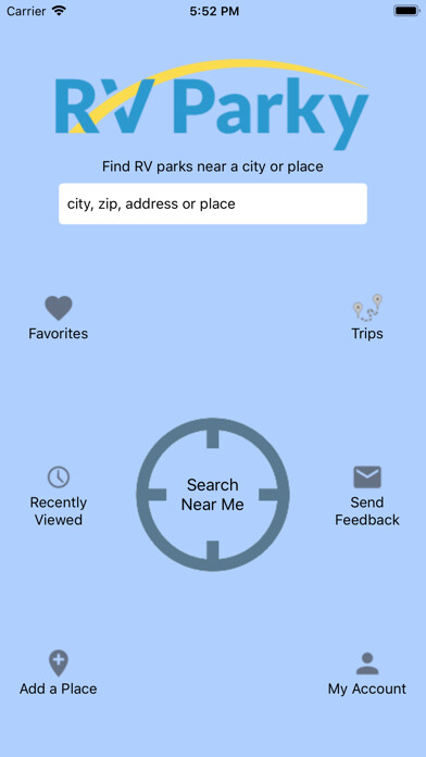 Emulate iPhone app RV Parky - Parks & Campgrounds using MyAndroid Emulate iPhone app RV Parky - Parks & Campgrounds using MyAndroid
