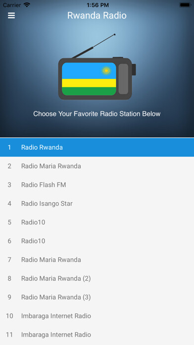 Emulate iPhone app Rwanda Radio Station FM Live using MyAndroid Emulate iPhone app Rwanda Radio Station FM Live using MyAndroid