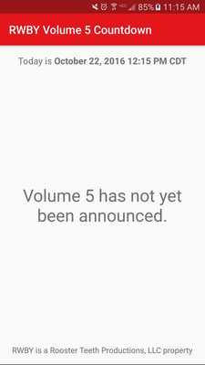 Emulate Android APK RWBY Volume 5 Countdown Emulate Android APK RWBY Volume 5 Countdown