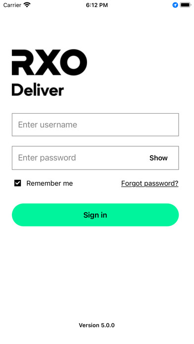 Emulate iPhone app RXO Deliver using MyAndroid Emulate iPhone app RXO Deliver using MyAndroid