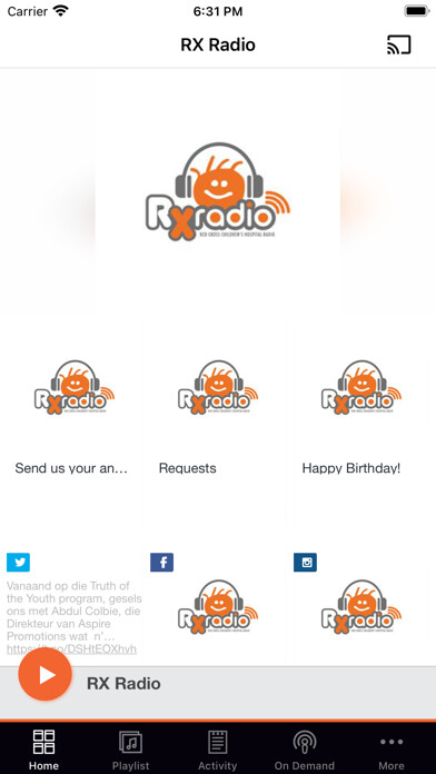 Emulate iPhone app RX Radio using MyAndroid Emulate iPhone app RX Radio using MyAndroid
