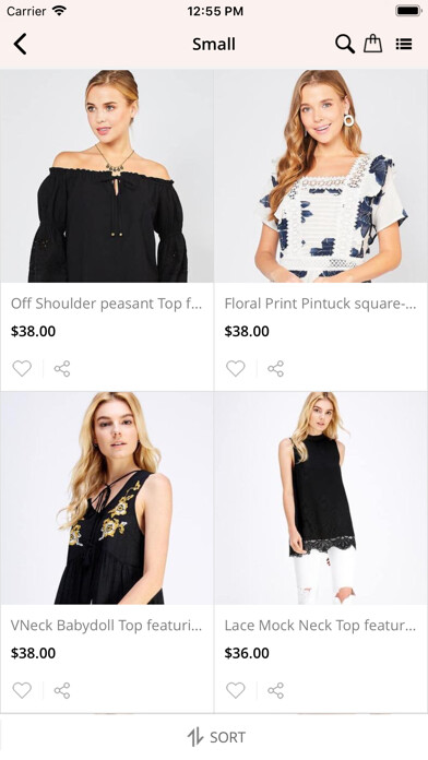 Emulate iPhone app Ryann + Rose Boutique using MyAndroid