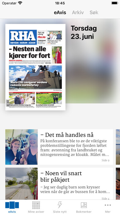 Emulate iPhone app Røyken og Hurums Avis eAvis using MyAndroid Emulate iPhone app Røyken og Hurums Avis eAvis using MyAndroid