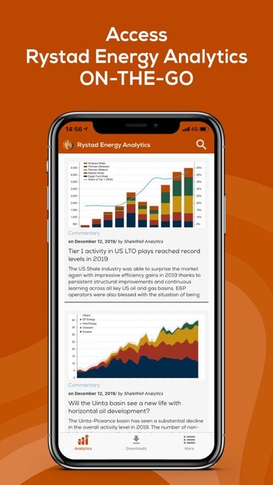 Emulate iPhone app Rystad Energy Analytics using MyAndroid