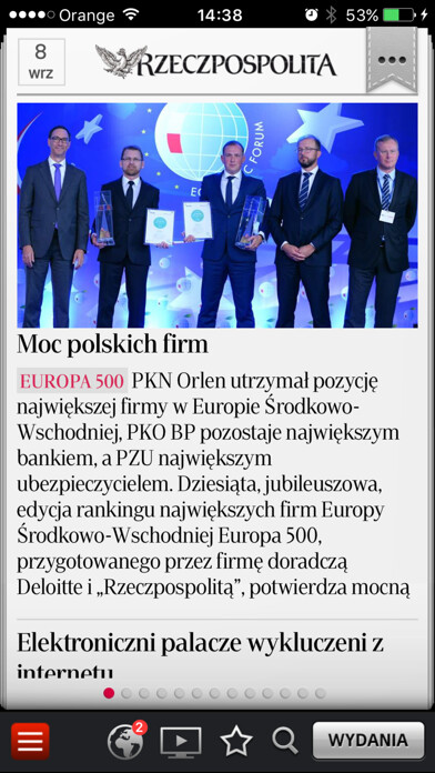 Emulate iPhone app Rzeczpospolita using MyAndroid Emulate iPhone app Rzeczpospolita using MyAndroid