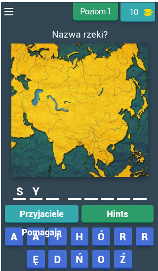 Run android online APK Rzeki i jeziora - quiz from MyAndroid or emulate Rzeki i jeziora - quiz using MyAndroid