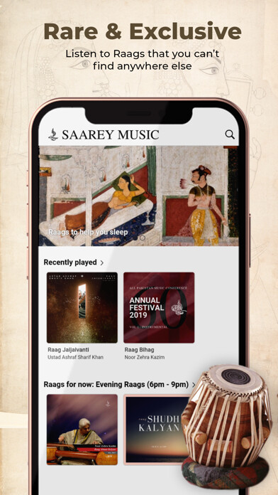 Emulate iPhone app Saarey Music using MyAndroid