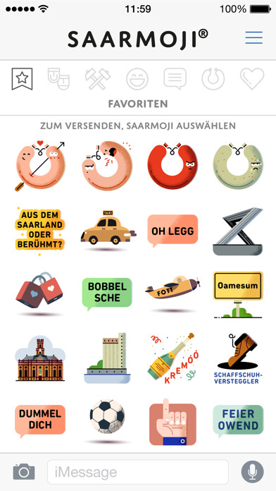 Emulate iPhone app Saarmoji using MyAndroid