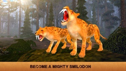 Emulate iPhone app Sabertooth Tiger Survival Simulator using MyAndroid