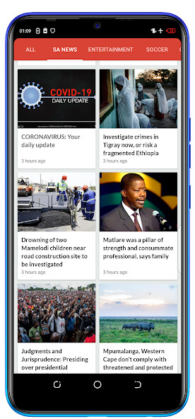 Run android online APK SA Breaking News. from MyAndroid or emulate SA Breaking News. using MyAndroid