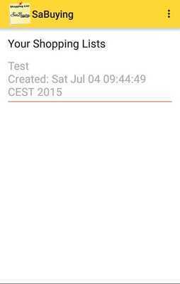 Emulate Android APK SaBuying (Shopping List) Emulate Android APK SaBuying (Shopping List)