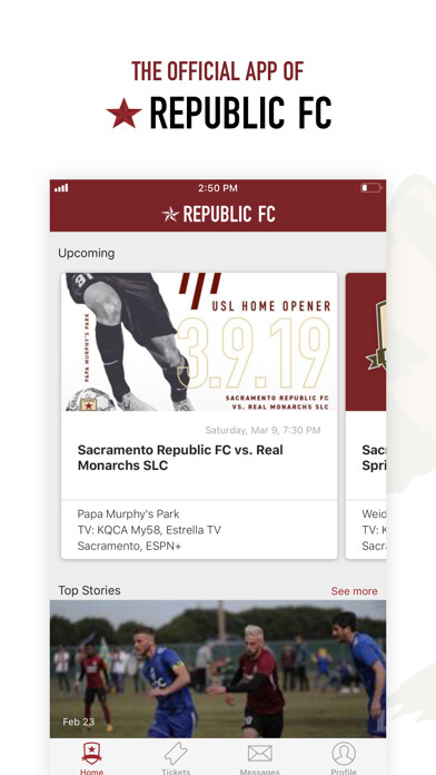 Emulate iPhone app Sacramento Republic FC App using MyAndroid Emulate iPhone app Sacramento Republic FC App using MyAndroid