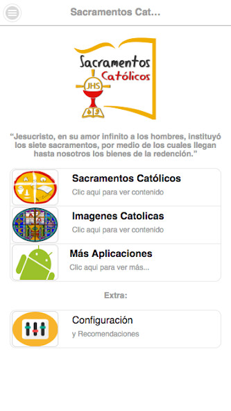Run android online APK Sacramentos Católicos from MyAndroid or emulate Sacramentos Católicos using MyAndroid Run android online APK Sacramentos Católicos from MyAndroid or emulate Sacramentos Católicos using MyAndroid