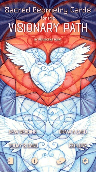 Emulate iPhone app Sacred Geometry Cards using MyAndroid