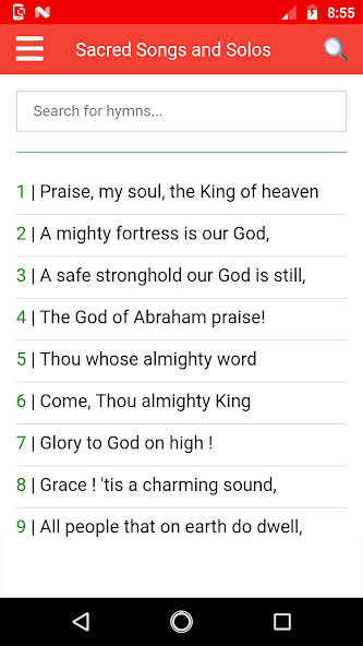Run android online APK Sacred Songs and Solos (audio) from MyAndroid or emulate Sacred Songs and Solos (audio) using MyAndroid Run android online APK Sacred Songs and Solos (audio) from MyAndroid or emulate Sacred Songs and Solos (audio) using MyAndroid