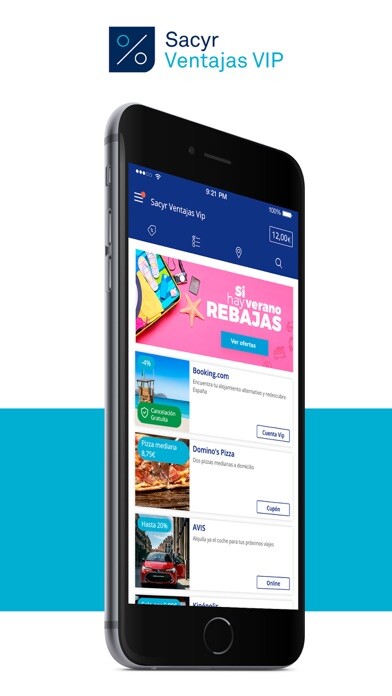 Emulate iPhone app Sacyr Ventajas Vip using MyAndroid