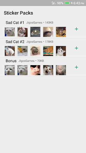 Run android online APK Sad Cat Stickers - WAStickerApps from MyAndroid or emulate Sad Cat Stickers - WAStickerApps using MyAndroid Run android online APK Sad Cat Stickers - WAStickerApps from MyAndroid or emulate Sad Cat Stickers - WAStickerApps using MyAndroid