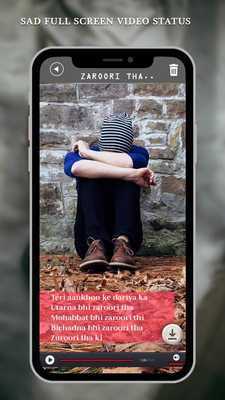 Emulate Android APK Sad Full Screen Video Status - Lyrical Videos