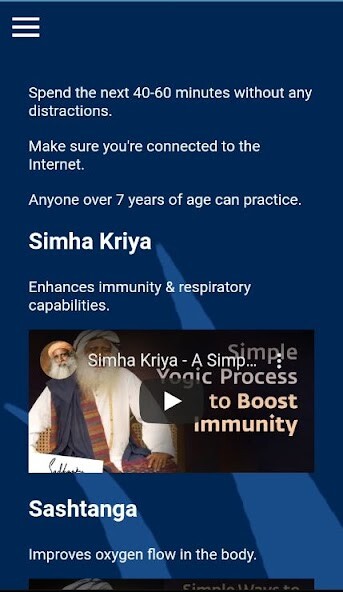 Run android online APK Sadhgurus Yoga for Immunity from MyAndroid or emulate Sadhgurus Yoga for Immunity using MyAndroid Run android online APK Sadhgurus Yoga for Immunity from MyAndroid or emulate Sadhgurus Yoga for Immunity using MyAndroid