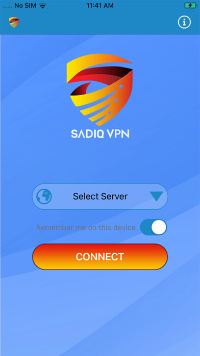 Emulate iPhone app SADIQ VPN using MyAndroid