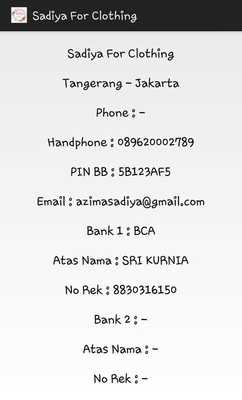 Emulate Android APK Sadiya For Clothing