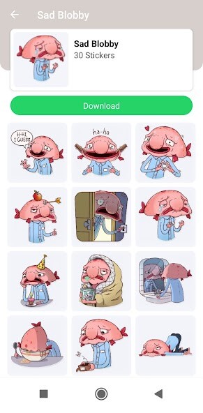 Run android online APK Sad Stickers For WAStickerApps from MyAndroid or emulate Sad Stickers For WAStickerApps using MyAndroid