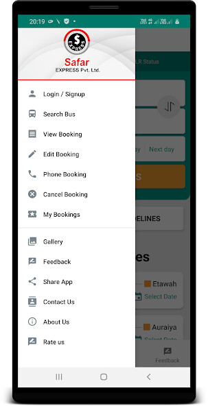Emulate Android APK Safar Express Tour and Travels Emulate Android APK Safar Express Tour and Travels