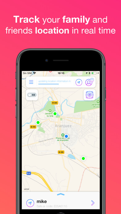 Emulate iPhone app Safe.ai: GPS Phone Tracking using MyAndroid
