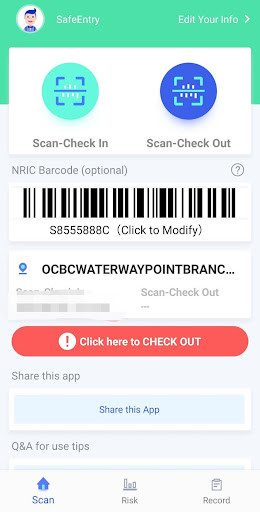 Run android online APK SafeEntry Code from MyAndroid or emulate SafeEntry Code using MyAndroid