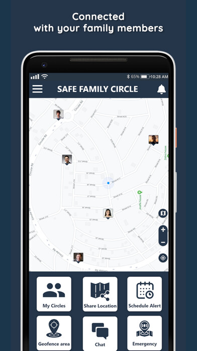 Emulate iPhone app Safe Family Circle using MyAndroid