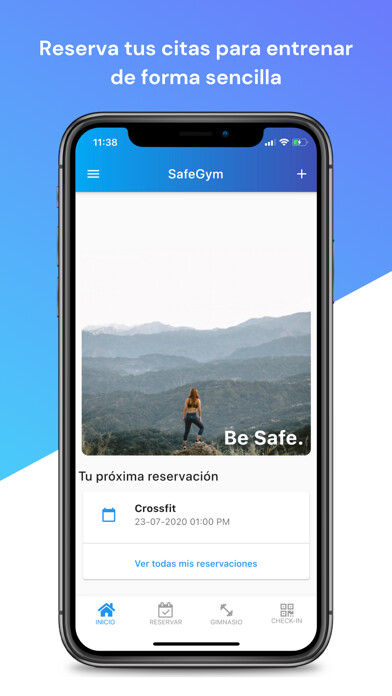 Emulate iPhone app Safe Gym - Reservaciones using MyAndroid Emulate iPhone app Safe Gym - Reservaciones using MyAndroid
